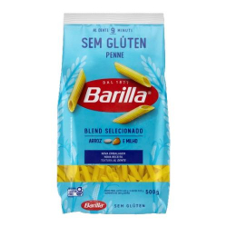 macarrao barrila sem gluten 500g penne rigate