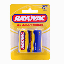 pilha rayovac tam. c 02 unids.