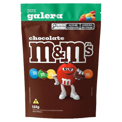 choc. m&m 132g pouch chocolate