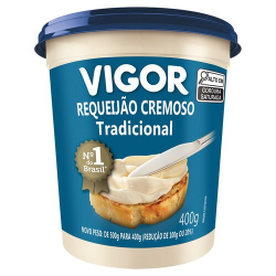 requeijao cremoso tradicional vigor pote 400g
