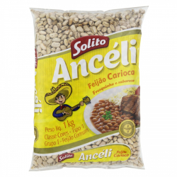 feijao carioca tipo 1 solito anceli pacote 1kg