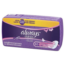 protetores diarios always com perfume 80 unidades