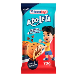 bolinho seven boys de baunilha com gotas de chocolate