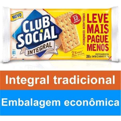 biscoito club social integral tradicional embalagem economica 288g