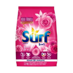 lava roupas em po rosas e flor de lis surf 1,6kg