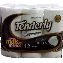 papel higienico tenderly folha triplam c/
