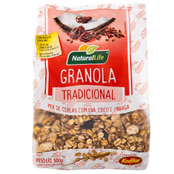 granola natural life 300g mix de cereais