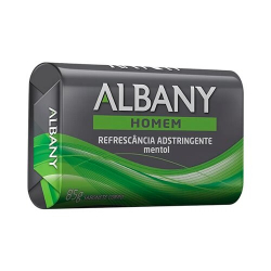 sabonete albany masculino verde refrescante adstringente85g