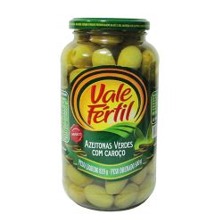 azeitonas verdes vale fertil com caroco 500g