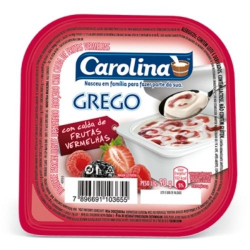 iogurte carolina grego com calda frutas vermelha 100g