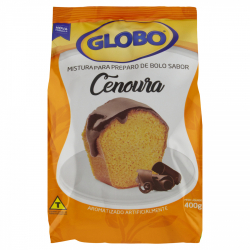 mistura para bolo cenoura globo pacote 400g