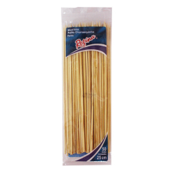 palito p/churrasco regina bambu 24cm c/50un