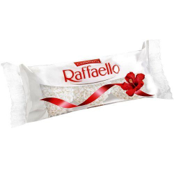 bombom confetteria raffaello ferrero com 3 unid.