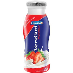 bebida lactea carolina very gurt morango 150g