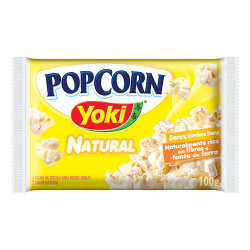 pipoca microondas yoki natural 100g