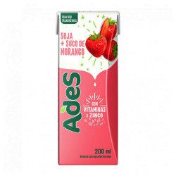 bebida soja ades morango