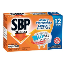 inseticida eletrico sbp aparelho com 4 pastilhas