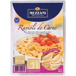massa ravioli de carne mezzani 400gr