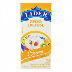 creme de leite uht leve homogeneizado zero lactose lider caixa 200g