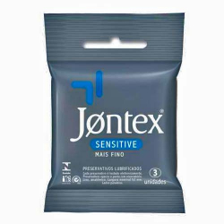 preservativo jontex sensitive mais fino 3 unid.