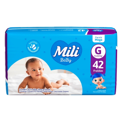 fraldas desc. mili baby mega g c/ 36