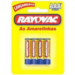 pilha rayovac aaa palito 04 unids.