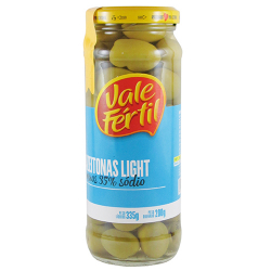 azeitonas verdes vale fertil light com caroco 200g