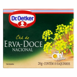 cha oetker c/10 erva doce
