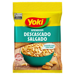 amendoim descascado salgado yoki 150g