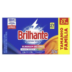 lava roupas em po brilhante 2,2kg limpeza total