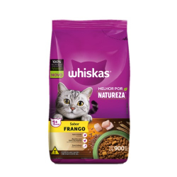 alimento p/gatos whiskas mp nat frango