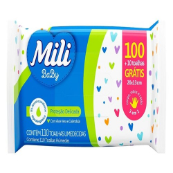 toalhinhas umedecidas mili baby -