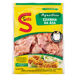 coxinha da asa sadia de frango sem tempero pacote 1kg