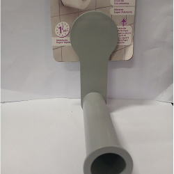 porta papel higienico de parede c/suporte cinza