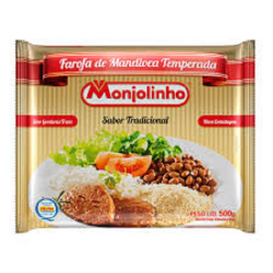 farofa monjolinho 500g mandioca temperada