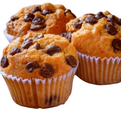 bolo muffins rech gotas chocolate 100g