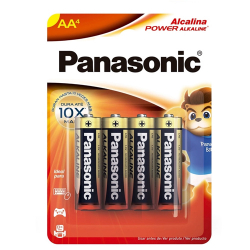 pilha aa alcalina panasonic com 4unid.