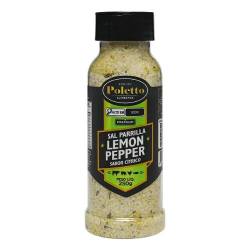 sal de parrilla poletto 250g lemon pepper