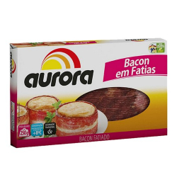 bacon aurora em fatias 250g
