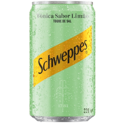 agua tonica schweppes 220ml limao toque de sal lata