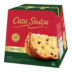 panettone casa suica 400g frutas