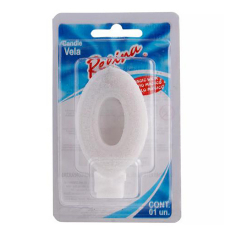 vela aniversario regina n0 branca un