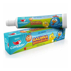 gel dental condor bambinos 1 tigor baby 6+ meses morango 50g