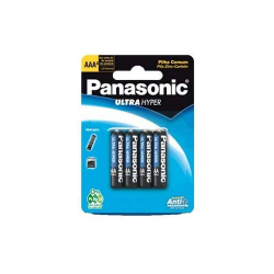pilha panasonic ultra hyper aaa4 c/ 4 pilhas