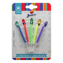 vela palito junco importada chama colorida