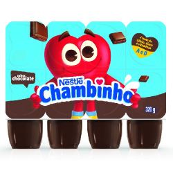 sobremesa lactea chambinho nestle sabor chocolate 320g