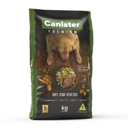 racao canister 7kg cao bife/vegetais