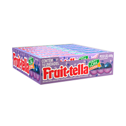 caramelo fruittella mastigavel blueberry com chia vitamina c 40g