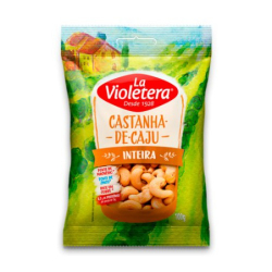 castanha de caju la violetera 100g torrada e salgada