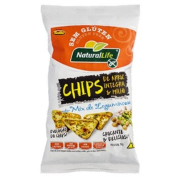 chips de arroz natural life mix leguminosas 70g